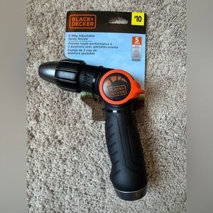 Black+Decker 3 Way Adjustable Spray Nozzle Pistol High Performance